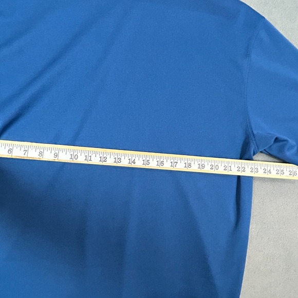 Nike Golf Polo Shirt Mens XL Blue Dri Fit Short Sleeve Stretch Fabric‎ Collared - Picture 10 of 11